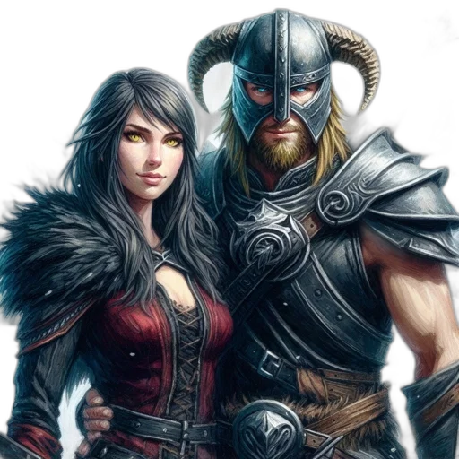 fantasy art, comic book art, concept art, photorealistic transparent PNG cut-out