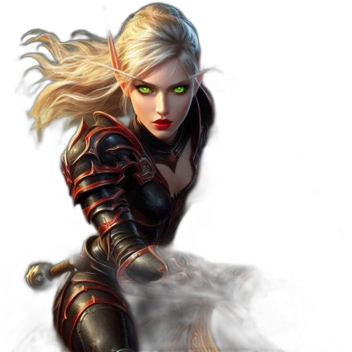 fantasy art, concept art, comic book art, photorealistic transparent PNG cut-out