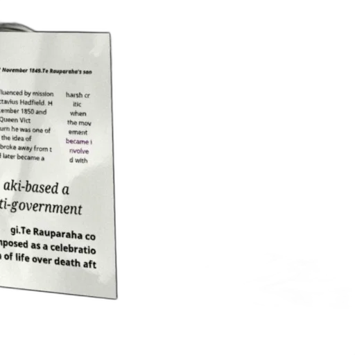 poster, text, about, rauparaha transparent PNG cut-out