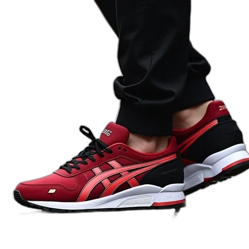 shoes, 3d render, photorealistic, red transparent PNG cut-out