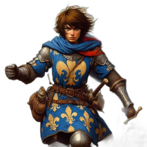 sword, staff, jacket, fantasy art transparent PNG cut-out