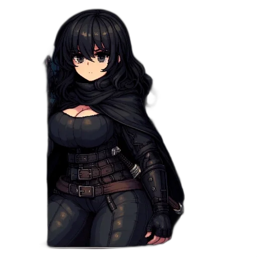 jacket, weapon, dress, mask transparent PNG cut-out