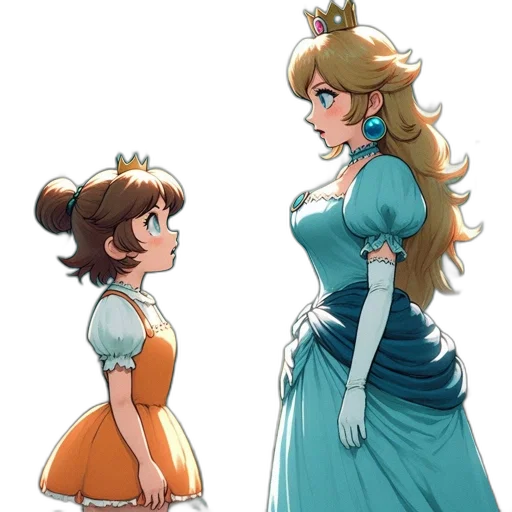 dress, crown, concept art, anime transparent PNG cut-out
