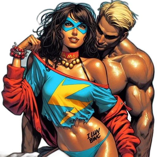 comic book art, concept art, neon lights, two transparent PNG cut-out