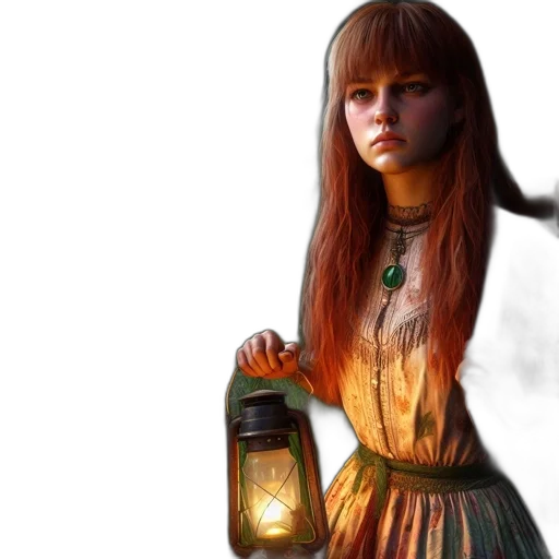 dress, bottle, face, fantasy art transparent PNG cut-out