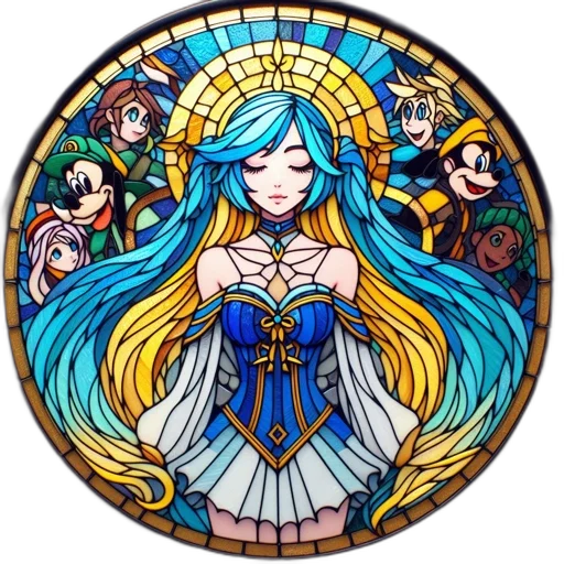 dress, crown, pixel art, anime transparent PNG cut-out