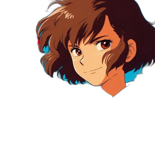 face, hair, jacket, robot transparent PNG cut-out