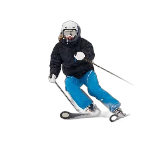 robot, staff, photorealistic, skier transparent PNG cut-out