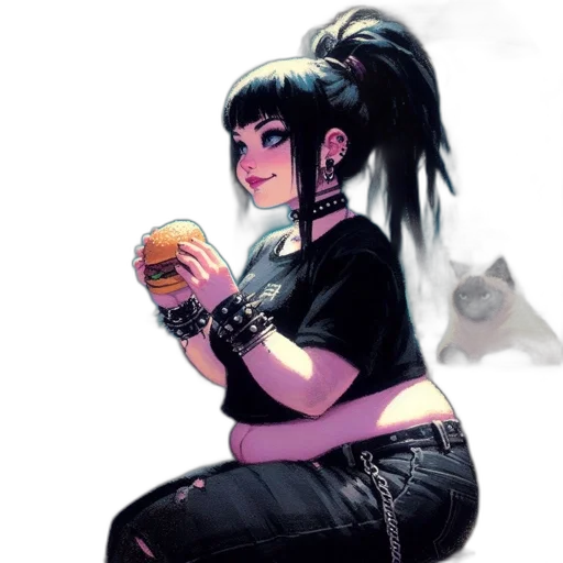 food, concept art, cyberpunk, fantasy art transparent PNG cut-out