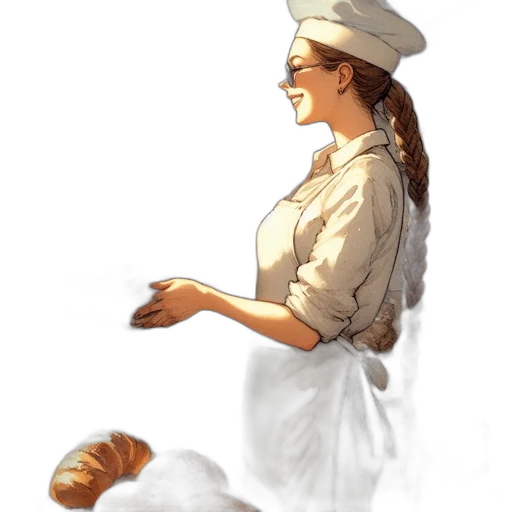 staff, food, hat, dress transparent PNG cut-out