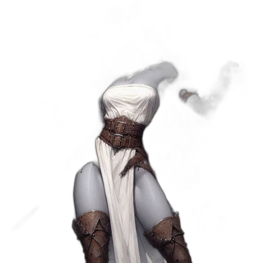 dress, staff, sword, mask transparent PNG cut-out