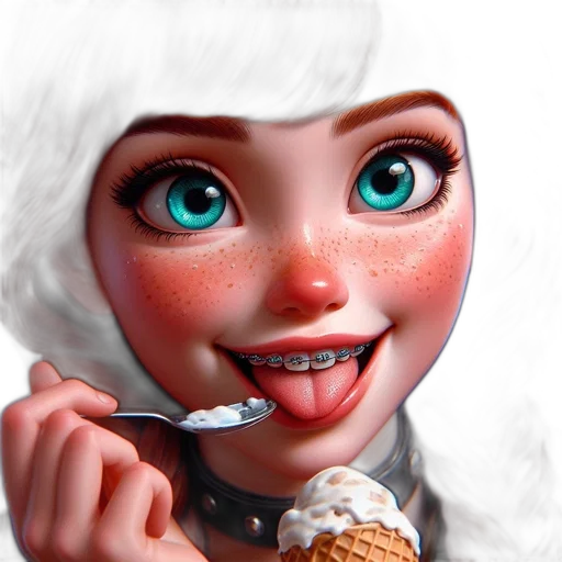 food, face, robot, creature transparent PNG cut-out