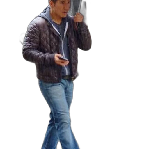 jacket, staff, shoes, umbrella transparent PNG cut-out