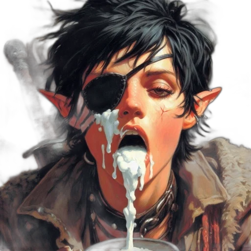 face, mask, comic book art, concept art transparent PNG cut-out
