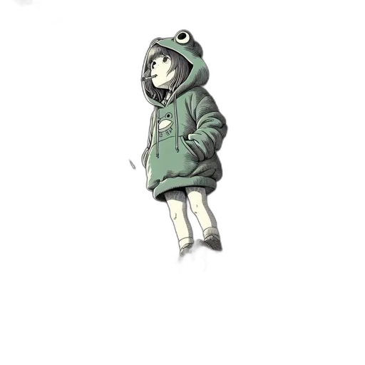 jacket, creature, hat, dress transparent PNG cut-out