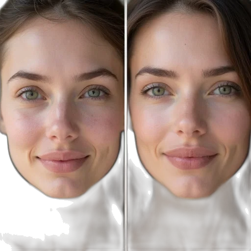 face, mask, photorealistic, 3d render transparent PNG cut-out