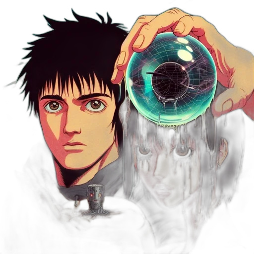 face, weapon, mask, anime transparent PNG cut-out