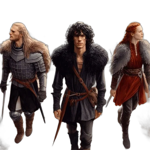 fantasy art, concept art, comic book art, 3d render transparent PNG cut-out