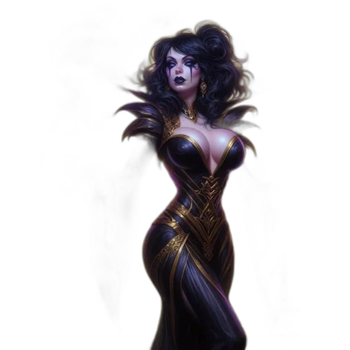 dress, concept art, fantasy art, comic book art transparent PNG cut-out