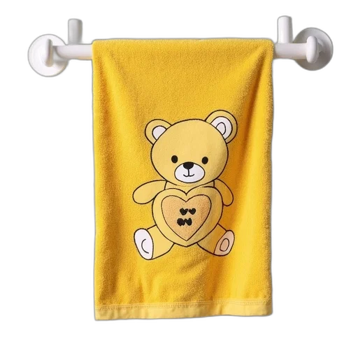 yellow, towel, teddy, bear transparent PNG cut-out