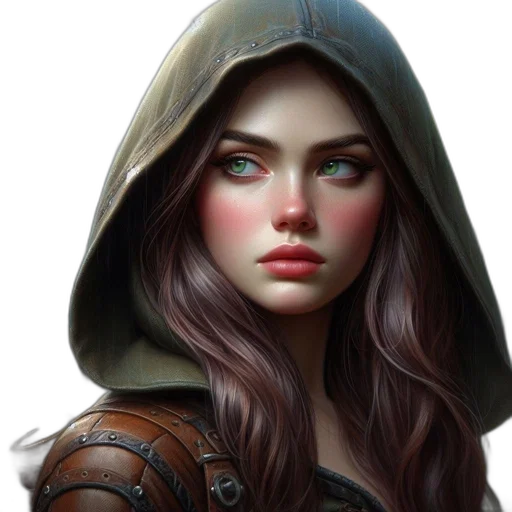 face, jacket, mask, fantasy art transparent PNG cut-out