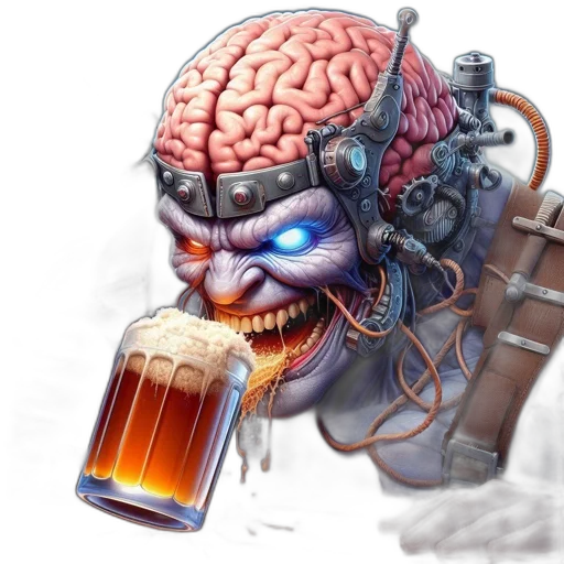 robot, face, concept art, cyberpunk transparent PNG cut-out
