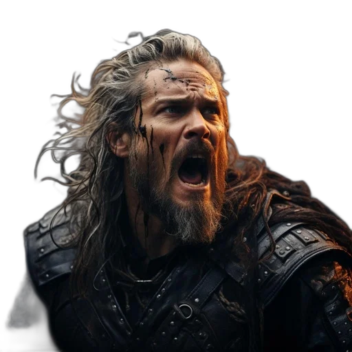 hair, face, sword, animal transparent PNG cut-out