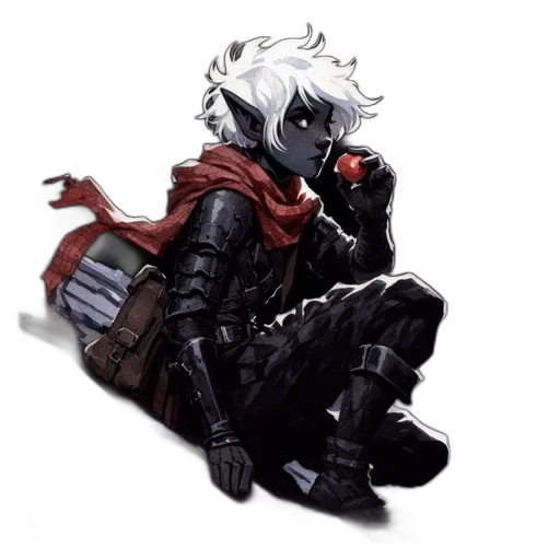jacket, staff, weapon, dragon transparent PNG cut-out