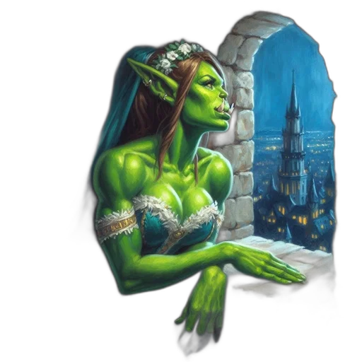 concept art, fantasy art, comic book art, photorealistic transparent PNG cut-out