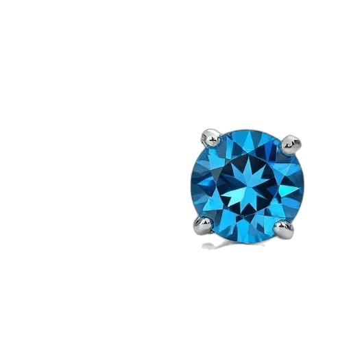 jewelry, crown, 3d render, blue transparent PNG cut-out