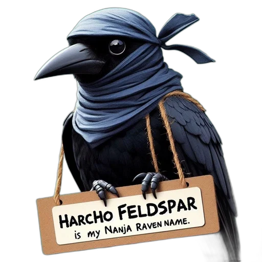 anthropomorphized, crow, donning, blue transparent PNG cut-out