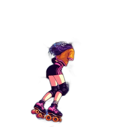 hair, dress, robot, creature transparent PNG cut-out