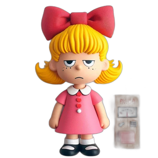 face, staff, dress, 3d render transparent PNG cut-out