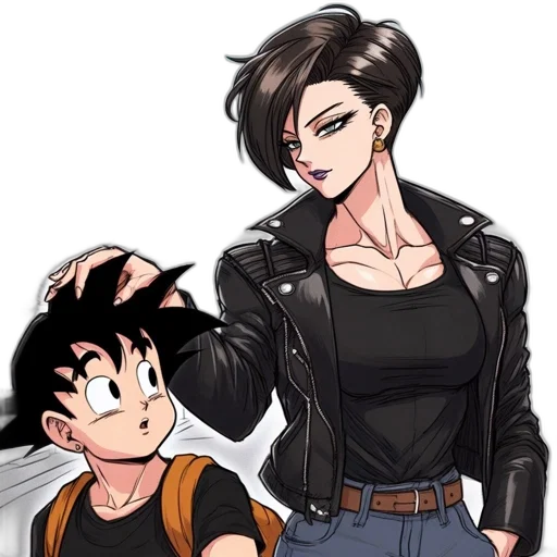 jacket, cartoon, anime, comic book art transparent PNG cut-out