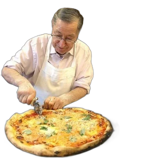 food, weapon, older, man transparent PNG cut-out