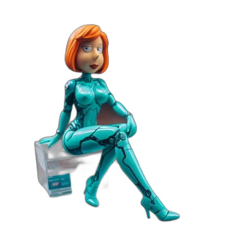 robot, staff, 3d render, concept art transparent PNG cut-out