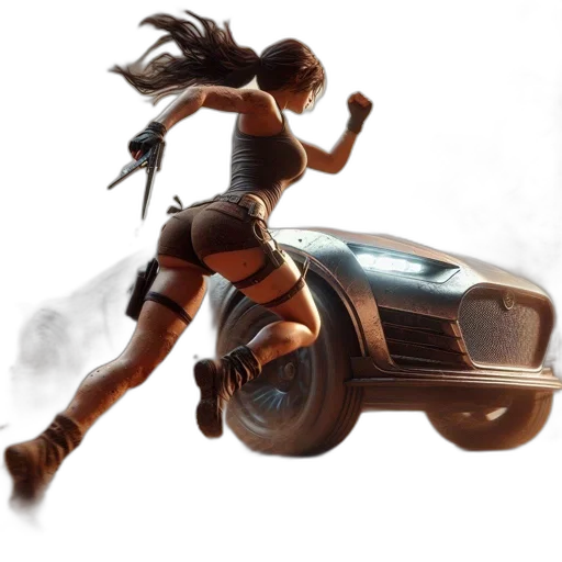 car, concept art, fantasy art, cyberpunk transparent PNG cut-out