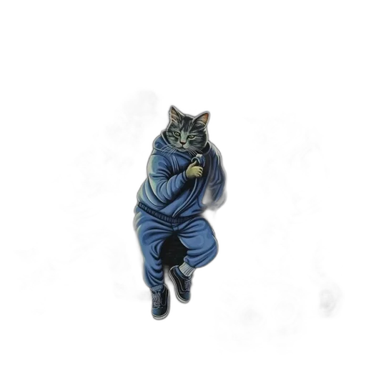 animal, jacket, staff, creature transparent PNG cut-out