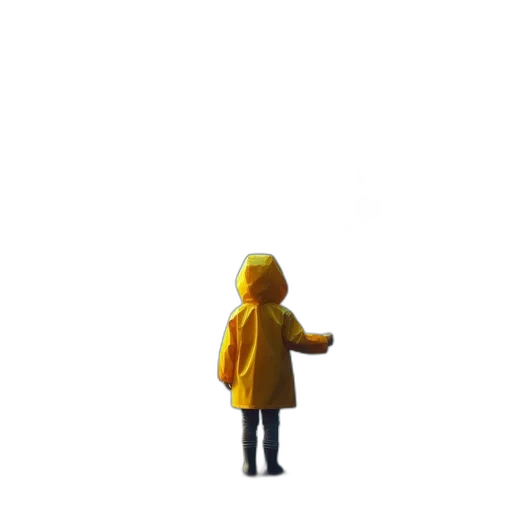 jacket, umbrella, robot, staff transparent PNG cut-out