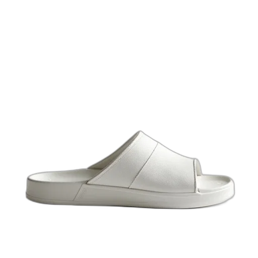 shoes, white, adilette, sandal transparent PNG cut-out