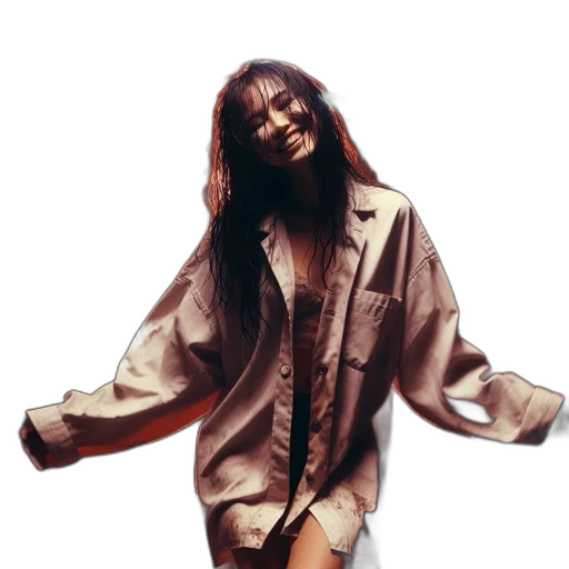 jacket, dress, photorealistic, concept art transparent PNG cut-out