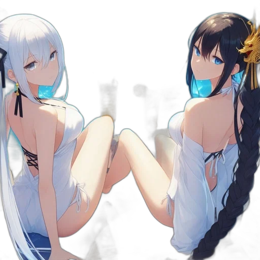 dress, anime, concept art, pixel art transparent PNG cut-out