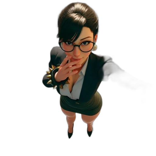 staff, dress, jacket, face transparent PNG cut-out