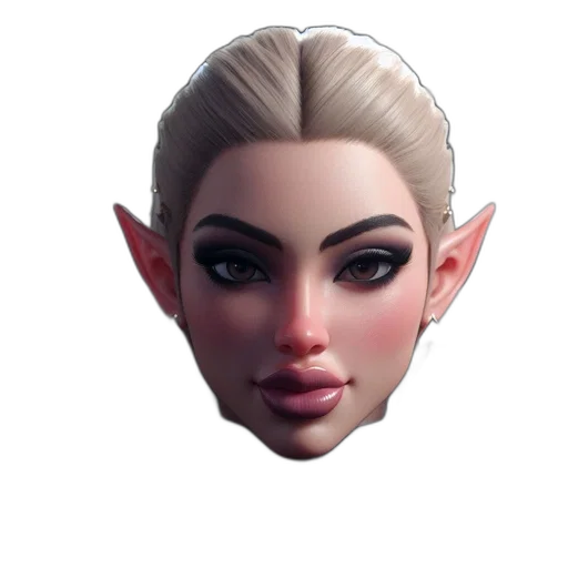 face, mask, staff, creature transparent PNG cut-out