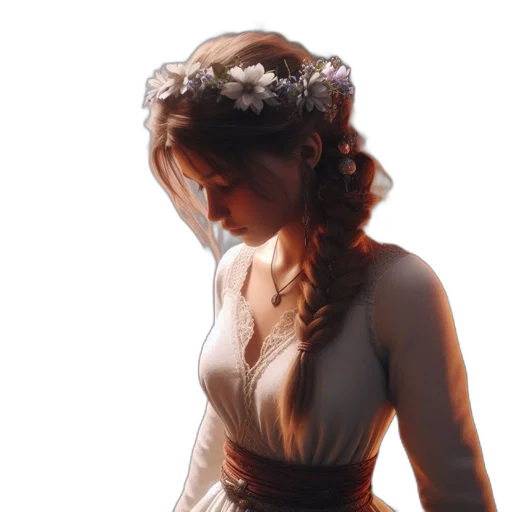 crown, dress, jewelry, face transparent PNG cut-out