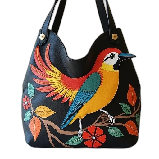 photorealistic, bird, bag, design transparent PNG cut-out