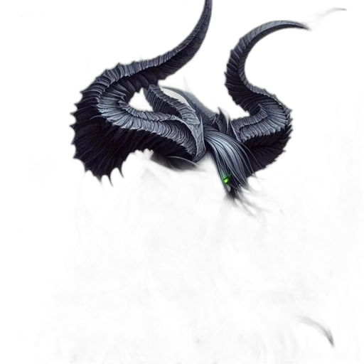 dragon, creature, staff, animal transparent PNG cut-out