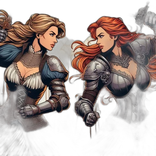 fantasy art, concept art, comic book art, pixel art transparent PNG cut-out