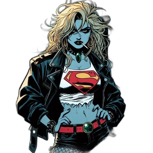 comic book art, concept art, cartoon, individual transparent PNG cut-out