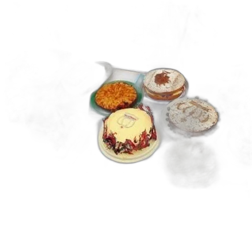 food, photorealistic, 3d render, pixel art transparent PNG cut-out